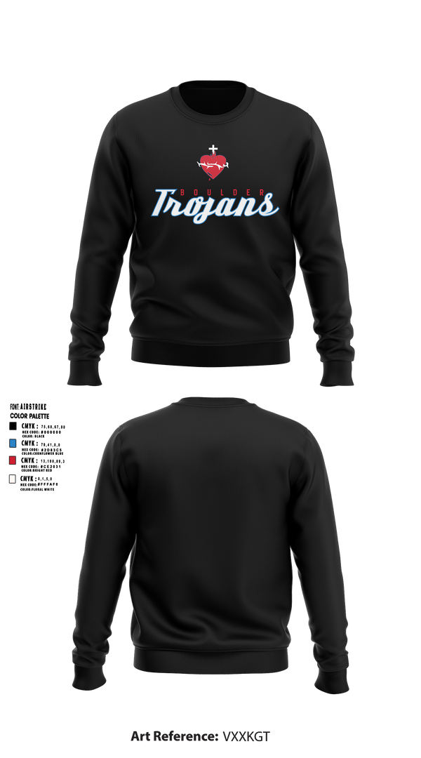 Crew Neck Sweatshirt, Boulder High School Girls VolleyballTeam Fishman, Women's Volleyball, Teamtime, Team time, sublimation, custom sports apparel, team uniforms, spirit wear, spiritwear, sports uniforms, custom shirts, team store, custom team store, fundraiser sports, apparel fundraiser