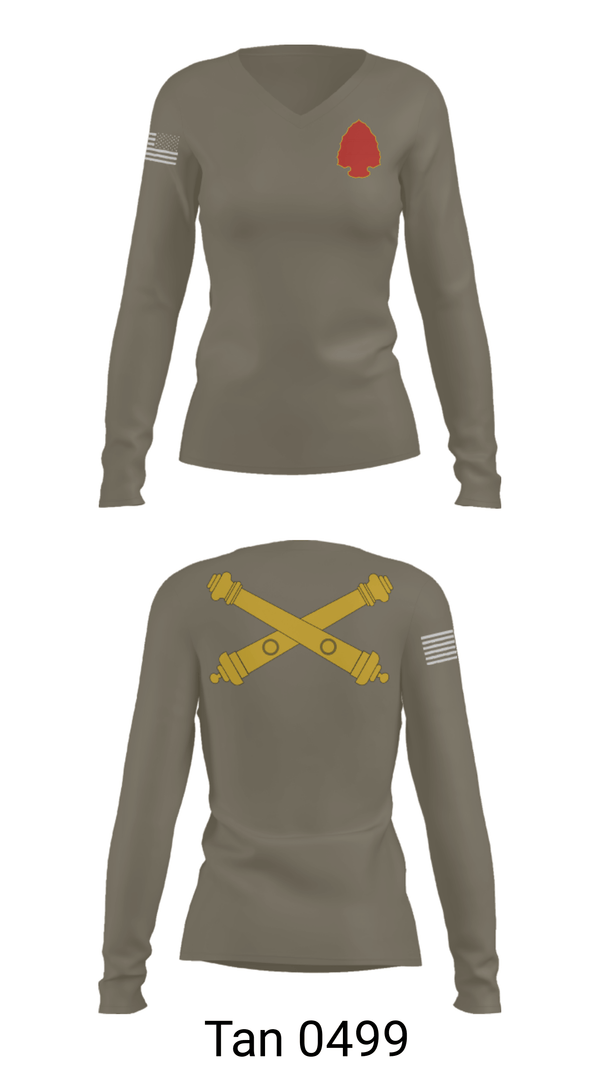 Women's Long Sleeve Vneck Shirt, , National Guard, Teamtime, Team time, sublimation, custom sports apparel, team uniforms, spirit wear, spiritwear, sports uniforms, custom shirts, team store, custom team store, fundraiser sports, apparel fundraiser