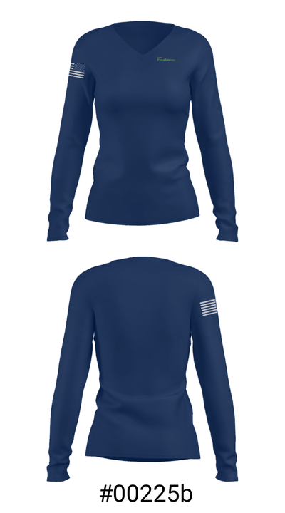 Preakness Early Childhood Center 24193964 Women's Long Sleeve V-neck Shirt - 20