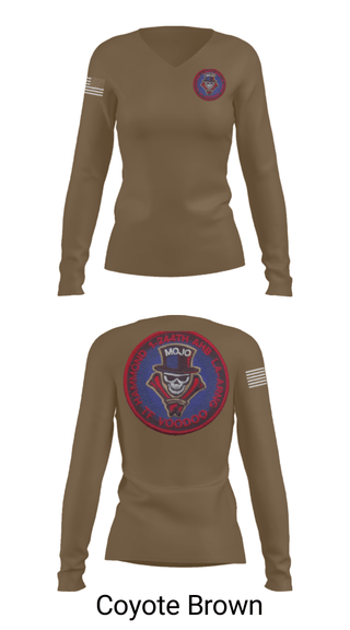 Women's Long Sleeve Vneck Shirt, 1-244th AASF, National Guard, Teamtime, Team time, sublimation, custom sports apparel, team uniforms, spirit wear, spiritwear, sports uniforms, custom shirts, team store, custom team store, fundraiser sports, apparel fundraiser