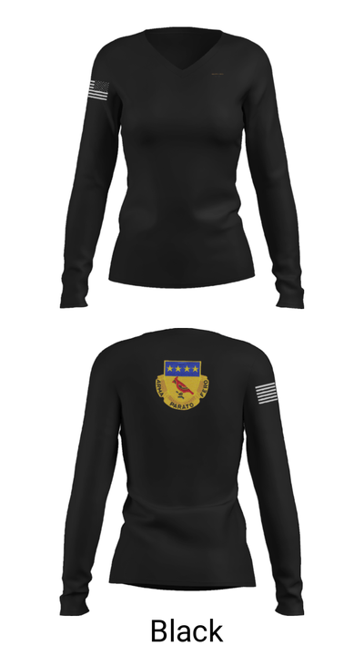 Alpha BTRY 2/138th FA 84014015 Women's Long Sleeve V-neck Shirt - 35