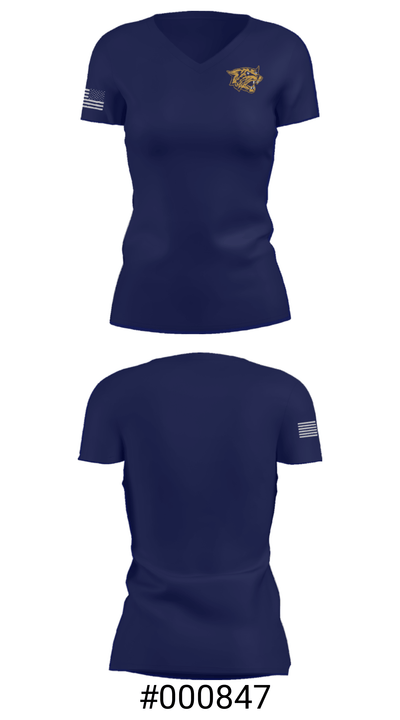 West Genesee Senior High School Wrestling 22664786 Women's Short Sleeve V-neck Shirt - 21