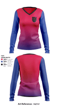 Moon valley 27566016 Women's Long Sleeve V-neck Shirt - 1