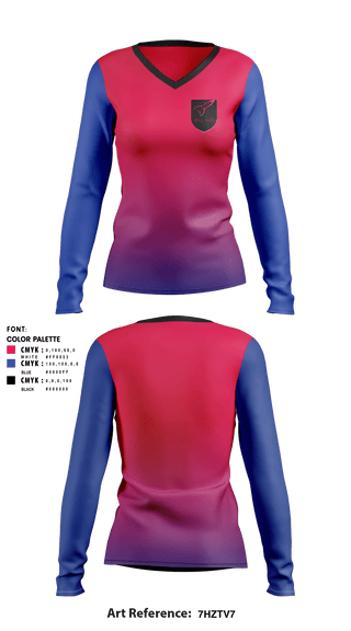 Women's Long Sleeve Vneck Shirt, Moon valley, Women's Soccer, Teamtime, Team time, sublimation, custom sports apparel, team uniforms, spirit wear, spiritwear, sports uniforms, custom shirts, team store, custom team store, fundraiser sports, apparel fundraiser