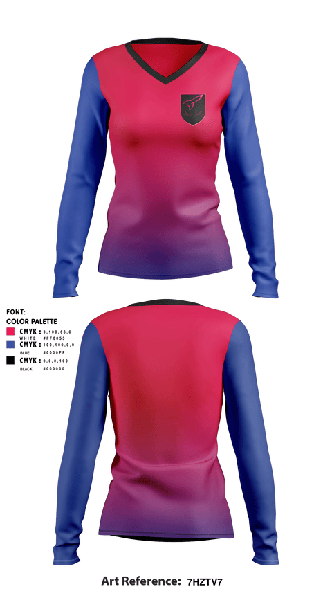 Women's Long Sleeve Vneck Shirt, Moon valley, Women's Soccer, Teamtime, Team time, sublimation, custom sports apparel, team uniforms, spirit wear, spiritwear, sports uniforms, custom shirts, team store, custom team store, fundraiser sports, apparel fundraiser