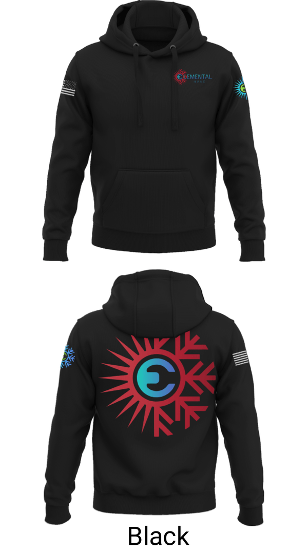 Hoodie, Elemental HVAC, , Teamtime, Team time, sublimation, custom sports apparel, team uniforms, spirit wear, spiritwear, sports uniforms, custom shirts, team store, custom team store, fundraiser sports, apparel fundraiser