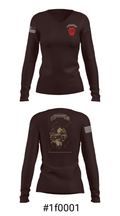 1-111th IN BN 38506759 Women's Long Sleeve V-neck Shirt - 7