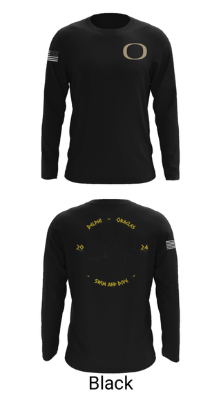 Long Sleeve Performance Shirt, Delphi Community High School Swimming, Swimming, Teamtime, Team time, sublimation, custom sports apparel, team uniforms, spirit wear, spiritwear, sports uniforms, custom shirts, team store, custom team store, fundraiser sports, apparel fundraiser