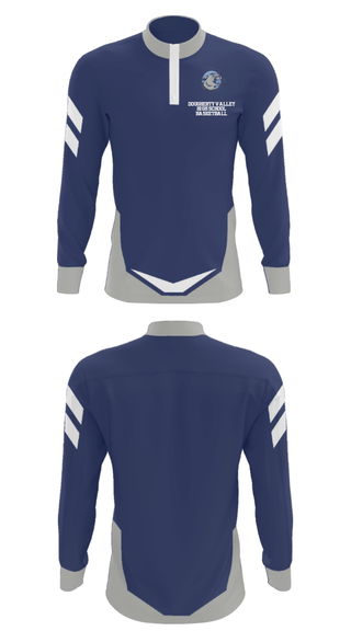 Quarter Zip Jacket, Dougherty Valley High School Basketball, Women's Basketball, Teamtime, Team time, sublimation, custom sports apparel, team uniforms, spirit wear, spiritwear, sports uniforms, custom shirts, team store, custom team store, fundraiser sports, apparel fundraiser