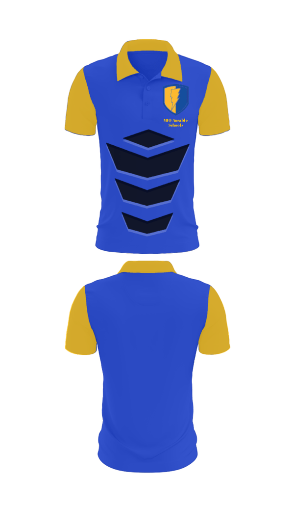 Short Sleeve Performance Polo, MIO Ausable schools, Spirit Store, Teamtime, Team time, sublimation, custom sports apparel, team uniforms, spirit wear, spiritwear, sports uniforms, custom shirts, team store, custom team store, fundraiser sports, apparel fundraiser