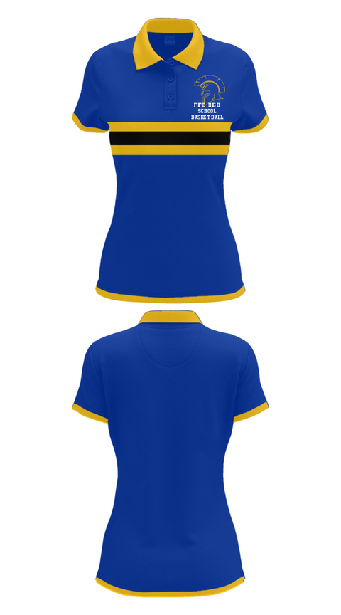 Short Sleeve Performance Polo, Fife High School Basketball, Women's Basketball, Teamtime, Team time, sublimation, custom sports apparel, team uniforms, spirit wear, spiritwear, sports uniforms, custom shirts, team store, custom team store, fundraiser sports, apparel fundraiser