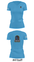 OSOS CONCRETE LLC 97572921 Women's Short Sleeve V-neck Shirt - 21