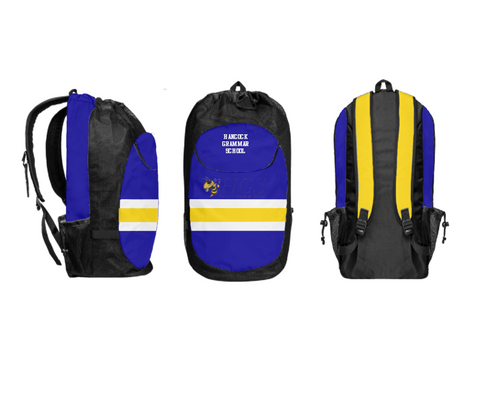 Gear Bag, Hancock Grammar School, Spirit Store, Teamtime, Team time, sublimation, custom sports apparel, team uniforms, spirit wear, spiritwear, sports uniforms, custom shirts, team store, custom team store, fundraiser sports, apparel fundraiser