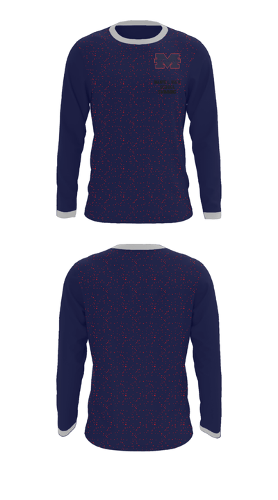 Manvel High School Swimming 12453838 Long Sleeve Performance Shirt - 32