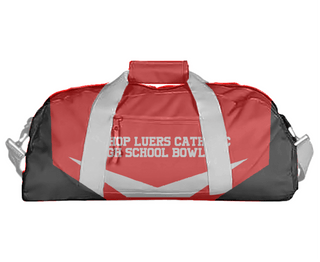 Duffle Bag, Bishop Luers Catholic High School Bowling, Bowling, Teamtime, Team time, sublimation, custom sports apparel, team uniforms, spirit wear, spiritwear, sports uniforms, custom shirts, team store, custom team store, fundraiser sports, apparel fundraiser