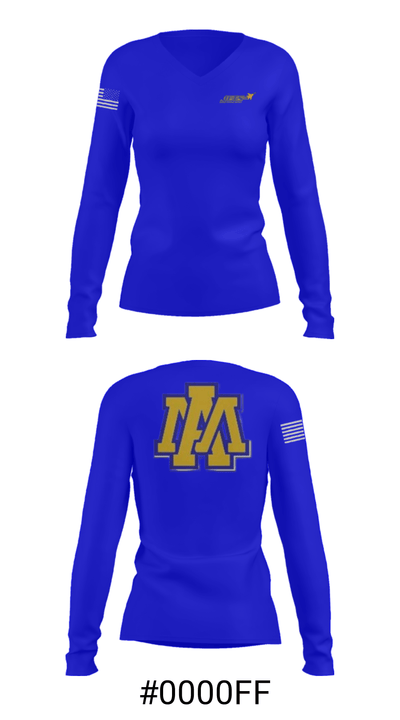 Altoona-Midway Middle/High School 2024250 Women's Long Sleeve V-neck Shirt - 20