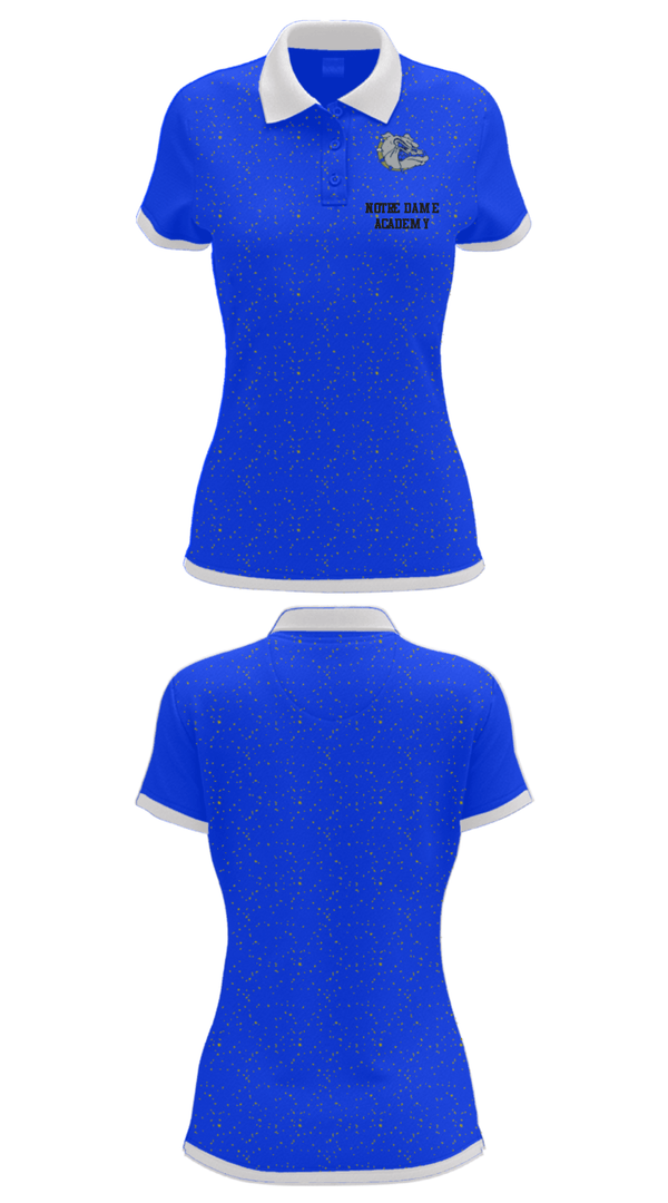 Women's Short Sleeve Performance Polo, Notre Dame Academy, , Teamtime, Team time, sublimation, custom sports apparel, team uniforms, spirit wear, spiritwear, sports uniforms, custom shirts, team store, custom team store, fundraiser sports, apparel fundraiser
