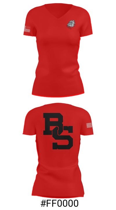 Boiling Springs High School Wrestling 64121299 Women's Short Sleeve V-neck Shirt - 21