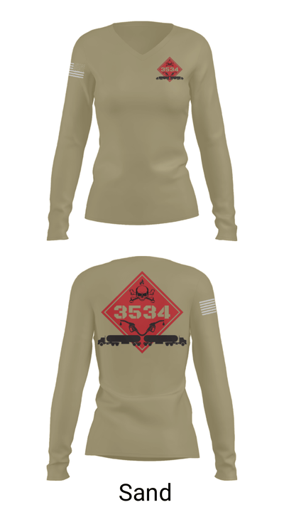 CLB4 18081241 Women's Long Sleeve V-neck Shirt - 47