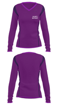 Dainty Ratchet 77593141 Women's Long Sleeve V-neck Shirt - 30