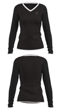 Echo Dogs dog training 14571367 Women's Long Sleeve V-neck Shirt - 31