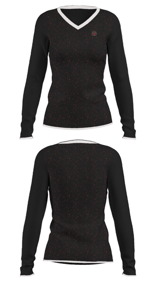 Women's Long Sleeve Vneck Shirt, Echo Dogs dog training, , Teamtime, Team time, sublimation, custom sports apparel, team uniforms, spirit wear, spiritwear, sports uniforms, custom shirts, team store, custom team store, fundraiser sports, apparel fundraiser