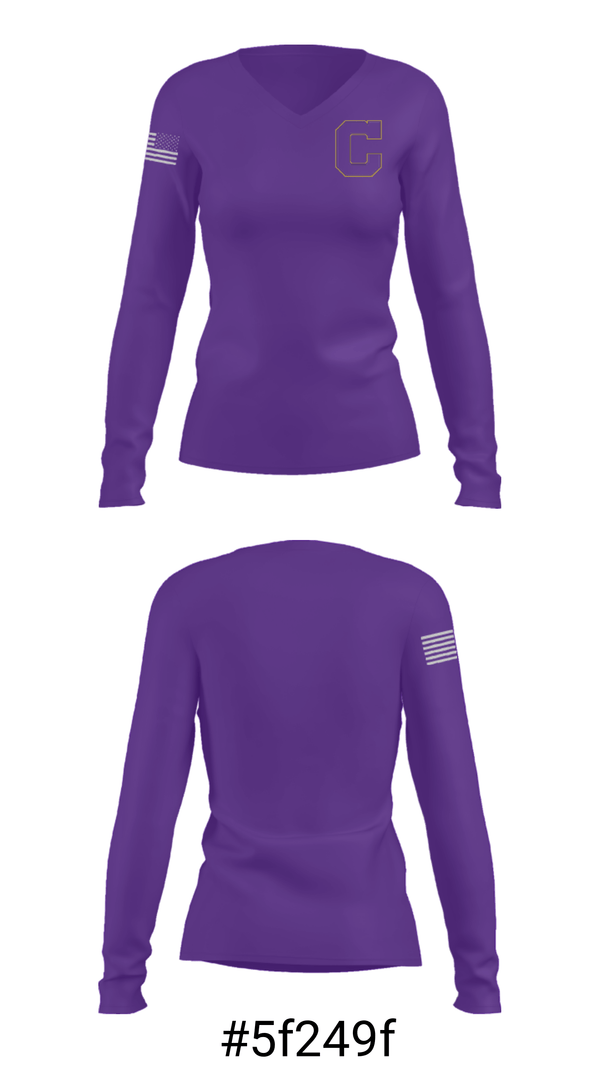 Women's Long Sleeve Vneck Shirt, Concord High School Wrestling, Wrestling, Teamtime, Team time, sublimation, custom sports apparel, team uniforms, spirit wear, spiritwear, sports uniforms, custom shirts, team store, custom team store, fundraiser sports, apparel fundraiser