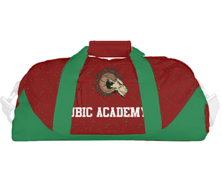 Duffle Bag, Ubic Academy, Spirit Store, Teamtime, Team time, sublimation, custom sports apparel, team uniforms, spirit wear, spiritwear, sports uniforms, custom shirts, team store, custom team store, fundraiser sports, apparel fundraiser