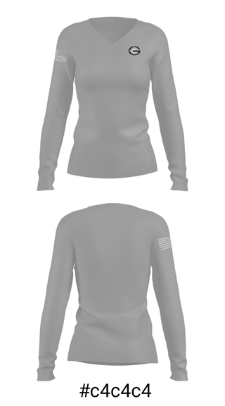 Women's Long Sleeve Vneck Shirt, Granville Central High School Basketball, Men's Basketball, Teamtime, Team time, sublimation, custom sports apparel, team uniforms, spirit wear, spiritwear, sports uniforms, custom shirts, team store, custom team store, fundraiser sports, apparel fundraiser