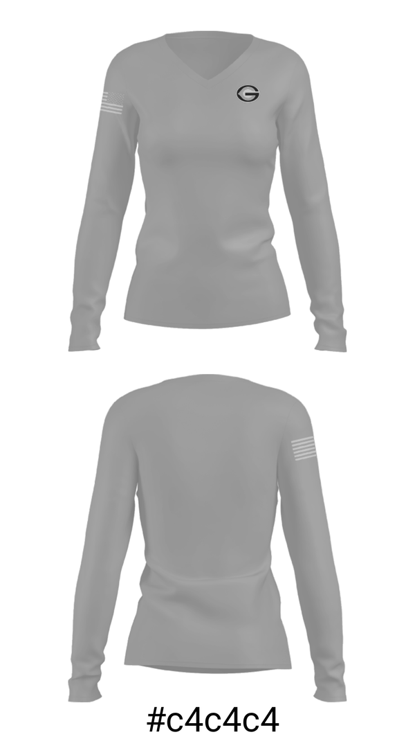 Women's Long Sleeve Vneck Shirt, Granville Central High School Basketball, Men's Basketball, Teamtime, Team time, sublimation, custom sports apparel, team uniforms, spirit wear, spiritwear, sports uniforms, custom shirts, team store, custom team store, fundraiser sports, apparel fundraiser