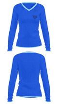 Restoration Ministries Christian Academy 64388011 Women's Long Sleeve V-neck Shirt - 31