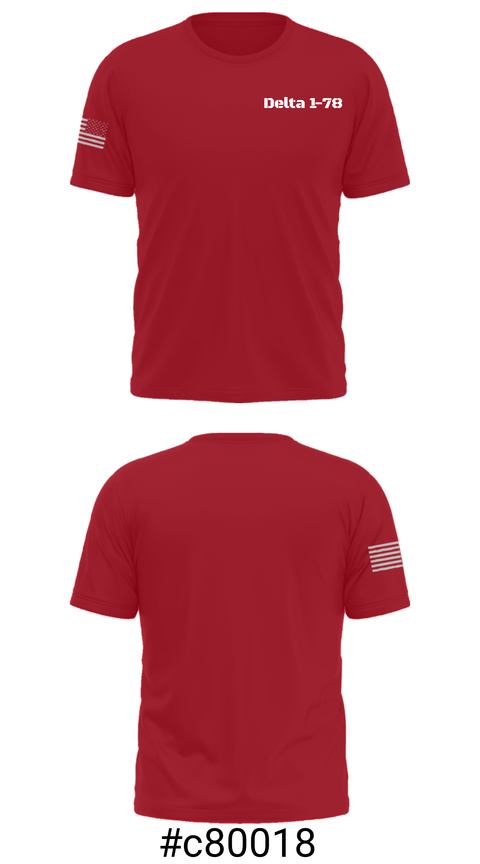 Short Sleeve Performance Shirt, Delta 1-78, Army, Teamtime, Team time, sublimation, custom sports apparel, team uniforms, spirit wear, spiritwear, sports uniforms, custom shirts, team store, custom team store, fundraiser sports, apparel fundraiser