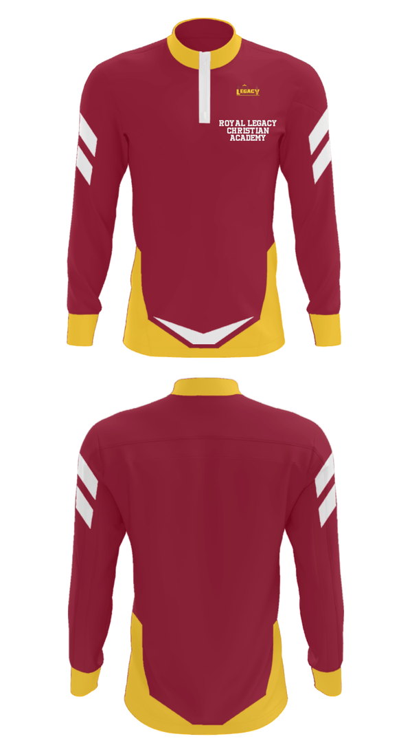 Quarter Zip Jacket, Royal Legacy Christian Academy, Spirit Store, Teamtime, Team time, sublimation, custom sports apparel, team uniforms, spirit wear, spiritwear, sports uniforms, custom shirts, team store, custom team store, fundraiser sports, apparel fundraiser