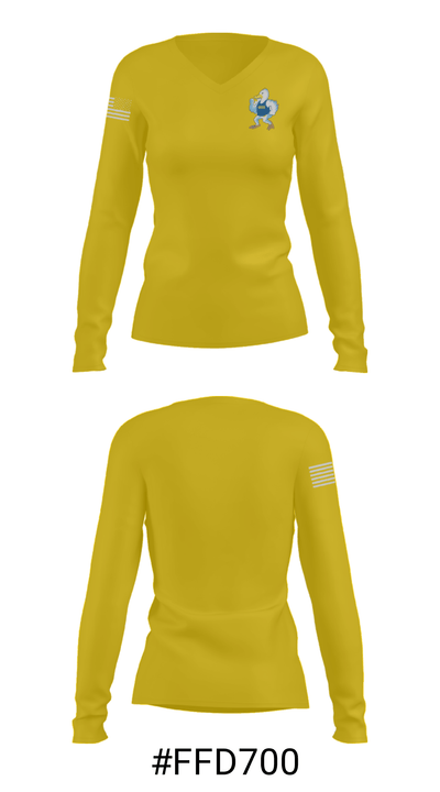 Schenectady County Community College Bowling 23645505 Women's Long Sleeve V-neck Shirt - 20