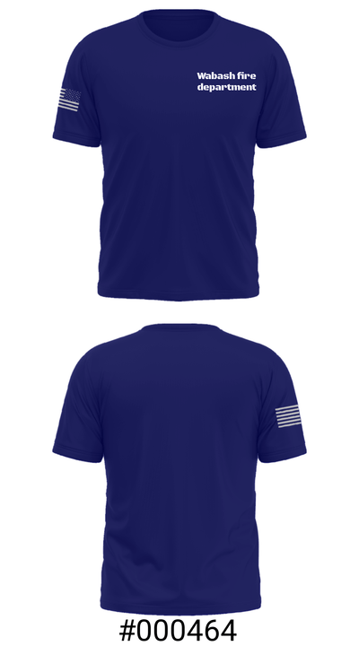Wabash fire department 89920938 Short Sleeve Performance Shirt - 6