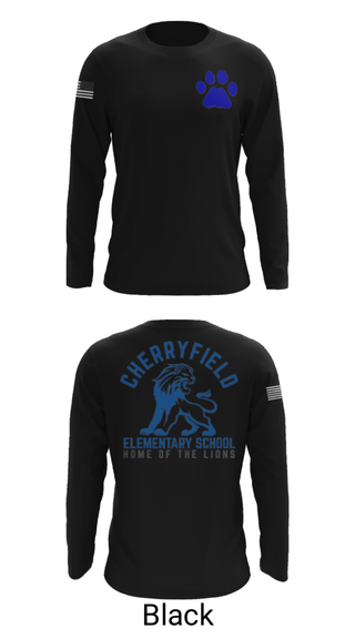 Long Sleeve Performance Shirt, Cherryfield Elementary School, Spirit Store, Teamtime, Team time, sublimation, custom sports apparel, team uniforms, spirit wear, spiritwear, sports uniforms, custom shirts, team store, custom team store, fundraiser sports, apparel fundraiser