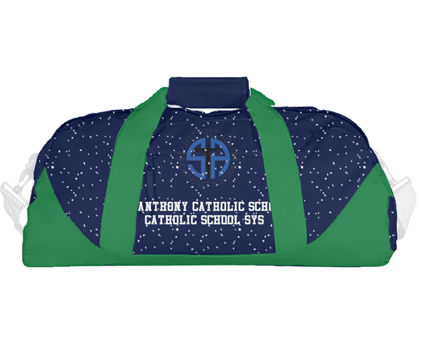 Duffle Bag, St Anthony Catholic School Catholic School Sys, Spirit Store, Teamtime, Team time, sublimation, custom sports apparel, team uniforms, spirit wear, spiritwear, sports uniforms, custom shirts, team store, custom team store, fundraiser sports, apparel fundraiser