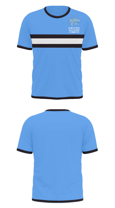 Centreville High School Gymnastics 91161928 Short Sleeve Performance Shirt - 22