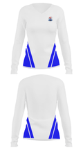 Quincy High School Swimming 89512844 Women's Long Sleeve V-neck Shirt - 24