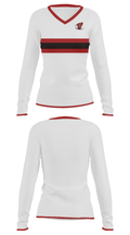 Vestaburg High School Basketball 21779243 Women's Long Sleeve V-neck Shirt - 33