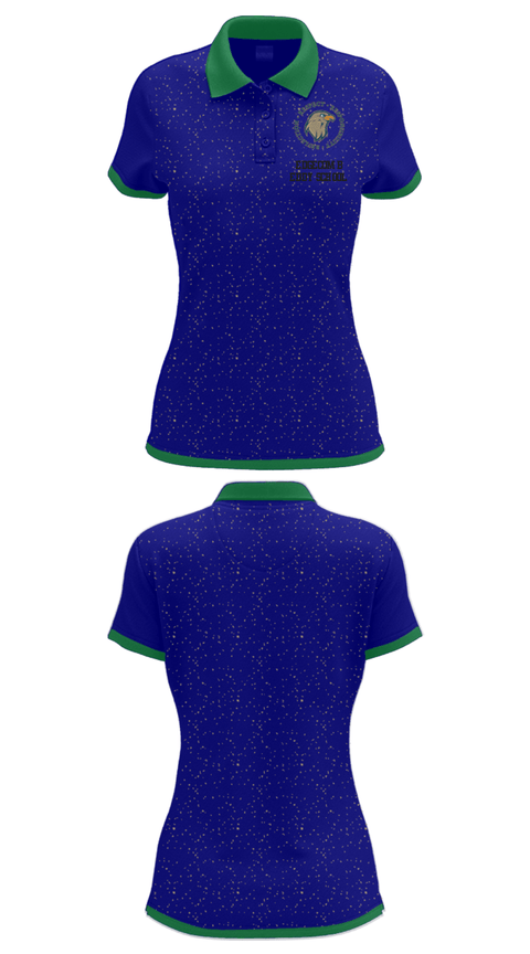 Women's Short Sleeve Performance Polo, Edgecomb Eddy School, Spirit Store, Teamtime, Team time, sublimation, custom sports apparel, team uniforms, spirit wear, spiritwear, sports uniforms, custom shirts, team store, custom team store, fundraiser sports, apparel fundraiser