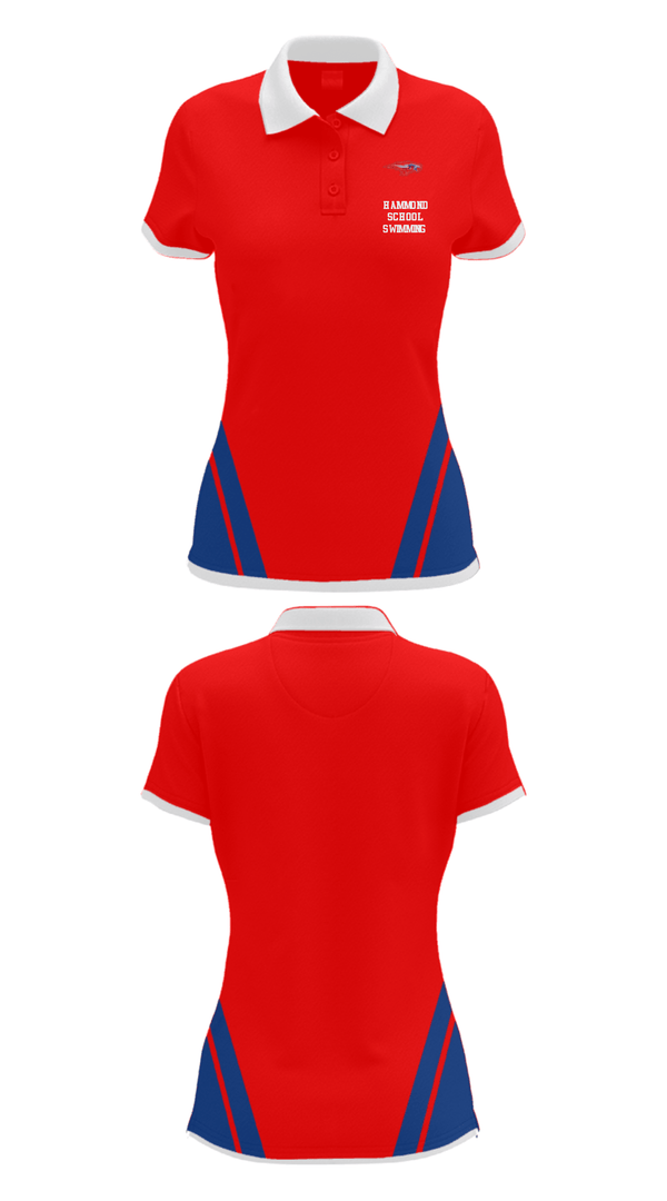 Women's Short Sleeve Performance Polo, Hammond School Swimming, Swimming, Teamtime, Team time, sublimation, custom sports apparel, team uniforms, spirit wear, spiritwear, sports uniforms, custom shirts, team store, custom team store, fundraiser sports, apparel fundraiser