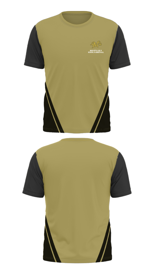 Short Sleeve Performance Shirt, Marietta High School Basketball, Women's Basketball, Teamtime, Team time, sublimation, custom sports apparel, team uniforms, spirit wear, spiritwear, sports uniforms, custom shirts, team store, custom team store, fundraiser sports, apparel fundraiser