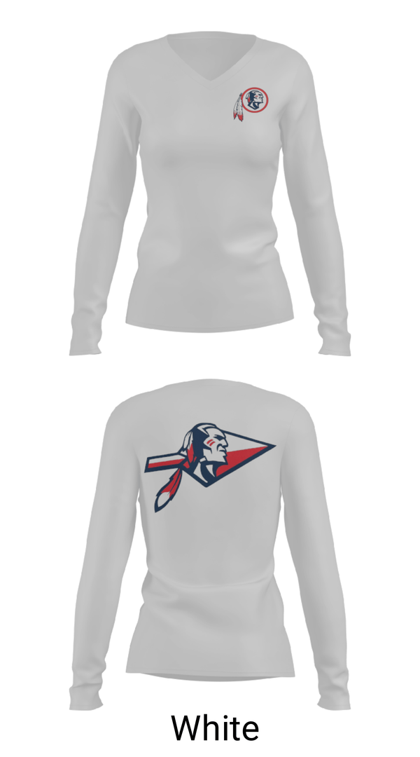 Women's Long Sleeve Vneck Shirt, South Jones High School Tennis, Tennis, Teamtime, Team time, sublimation, custom sports apparel, team uniforms, spirit wear, spiritwear, sports uniforms, custom shirts, team store, custom team store, fundraiser sports, apparel fundraiser
