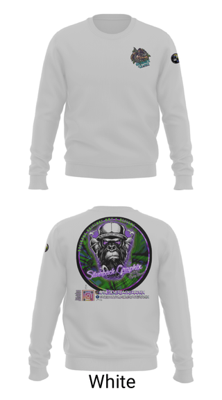 Crew Neck Sweatshirt, Silverback Graphix, , Teamtime, Team time, sublimation, custom sports apparel, team uniforms, spirit wear, spiritwear, sports uniforms, custom shirts, team store, custom team store, fundraiser sports, apparel fundraiser