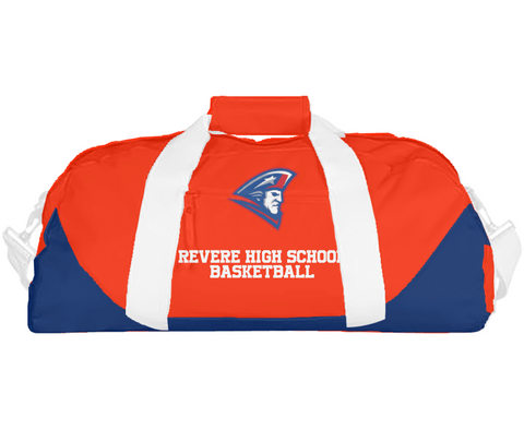 Duffle Bag, Revere High School Basketball, Men's Basketball, Teamtime, Team time, sublimation, custom sports apparel, team uniforms, spirit wear, spiritwear, sports uniforms, custom shirts, team store, custom team store, fundraiser sports, apparel fundraiser