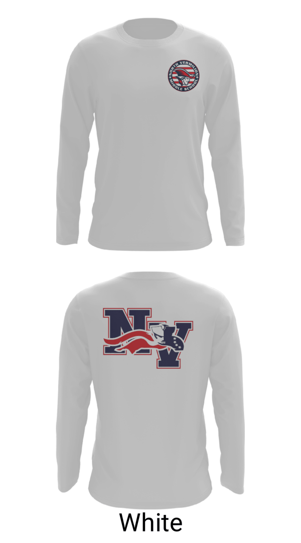 Long Sleeve Performance Shirt, North Vermilion Middle School Basketball, Women's Basketball, Teamtime, Team time, sublimation, custom sports apparel, team uniforms, spirit wear, spiritwear, sports uniforms, custom shirts, team store, custom team store, fundraiser sports, apparel fundraiser