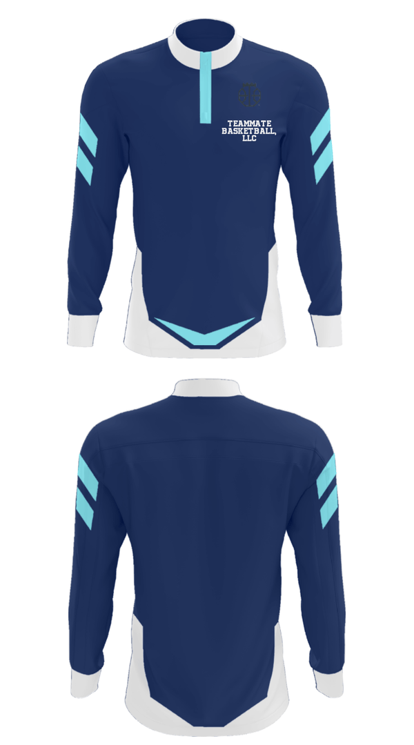Quarter Zip Jacket, Teammate Basketball, Llc, Men's Basketball, Teamtime, Team time, sublimation, custom sports apparel, team uniforms, spirit wear, spiritwear, sports uniforms, custom shirts, team store, custom team store, fundraiser sports, apparel fundraiser