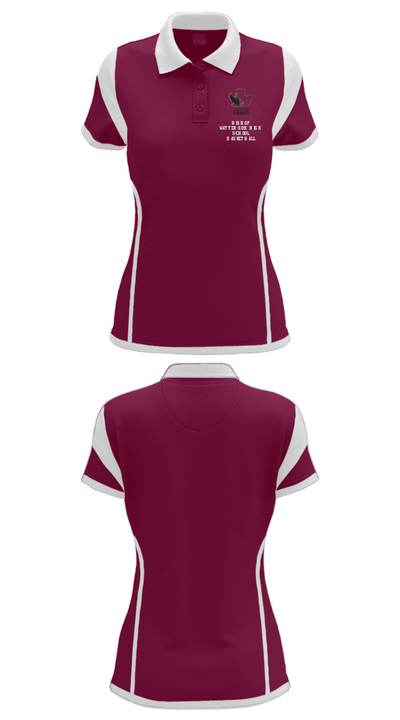Bishop Watterson High School Basketball 37779574 Women's Short Sleeve Performance Polo  - 27