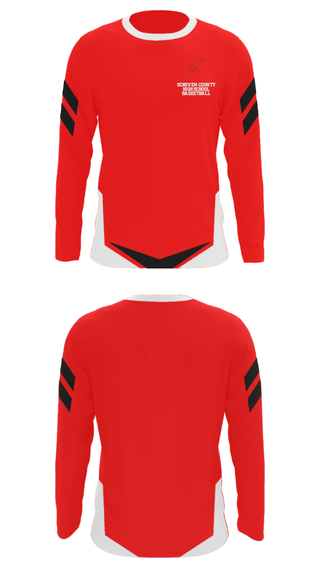 Long Sleeve Performance Shirt, Screven County High School Basketball, Women's Basketball, Teamtime, Team time, sublimation, custom sports apparel, team uniforms, spirit wear, spiritwear, sports uniforms, custom shirts, team store, custom team store, fundraiser sports, apparel fundraiser